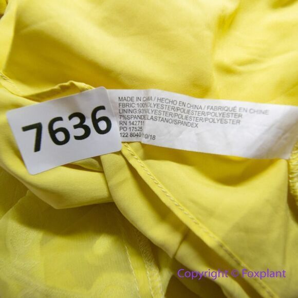 Jason Wu x Eloquii Pleated Detail Midi Dress yellow‎ floral, size 20 - Picture 15 of 16